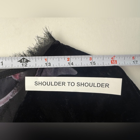 NWOT Kut from the Kloth Burnout Black Purple Velvet Sheer Dress Long Sleeve 8 - Picture 11 of 16